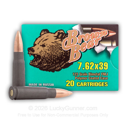 Image 2 of Brown Bear 7.62X39 Ammo