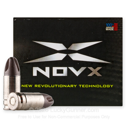 Large image of Premium 9mm +P Ammo For Sale - 65 Grain ARX Ammunition in Stock by NovX Engagement: Extreme - 20 Rounds