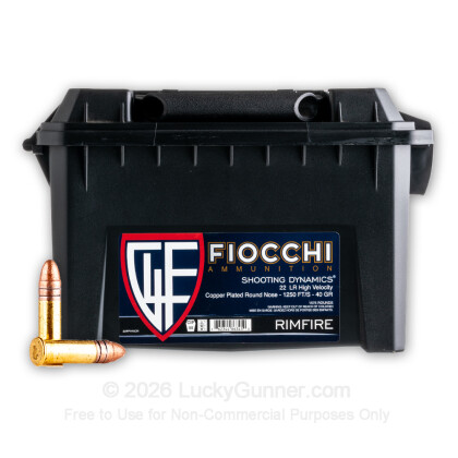 Image 1 of Shop by Popular Brand from Fiocchi Image 1 of Fiocchi .22 Long Rifle (LR) Ammo