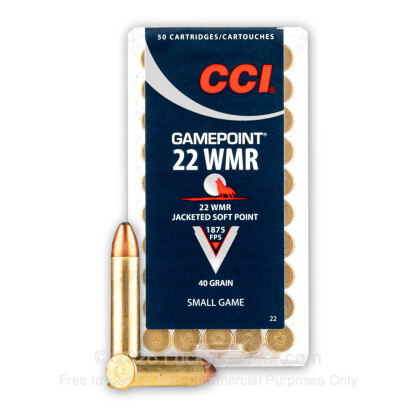 Image 2 of CCI .22 Magnum (WMR) Ammo