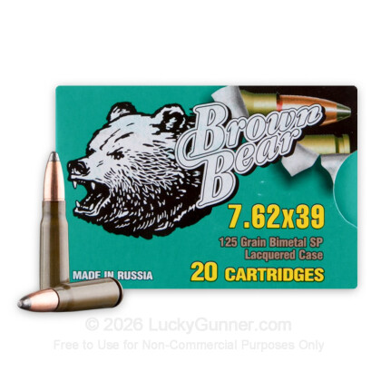 Image 1 of Brown Bear 7.62X39 Ammo