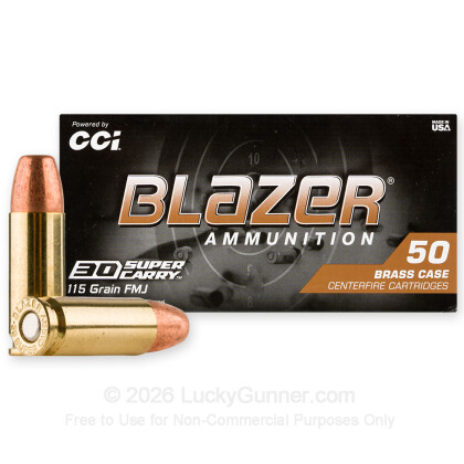 Image 2 of Blazer Brass 30 Super Carry Ammo