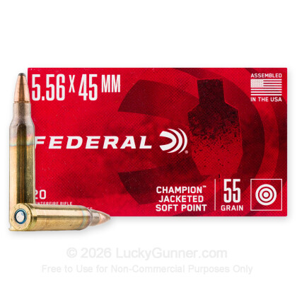 Image 1 of Federal 5.56x45mm Ammo