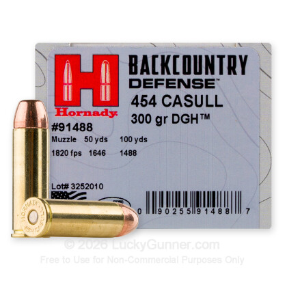 Image 1 of Hornady 454 Casull Ammo