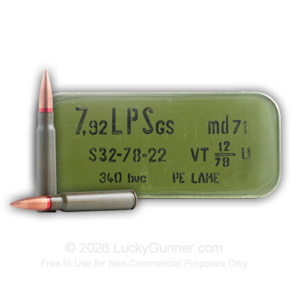 Image 1 of Romanian Military Surplus 8mm Mauser (8x57mm JS) Ammo