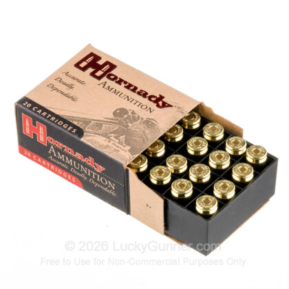Large image of 40 S&W Ammo For Sale - 180 gr Jacketed Hollow Point XTP Hornady Ammunition In Stock - 20 Rounds