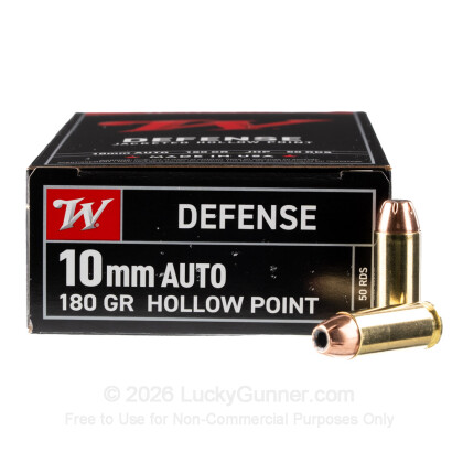Large image of Winchester 10mm Auto Ammo For Sale - 180gr JHP - 50 Rounds