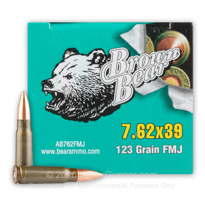 Image 2 of Brown Bear 7.62X39 Ammo