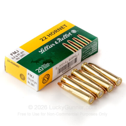 Image 3 of Sellier & Bellot .22 Hornet Ammo