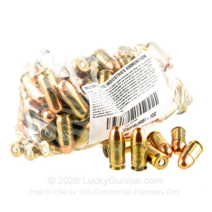 Image 3 of Military Ballistics Industries .45 ACP (Auto) Ammo