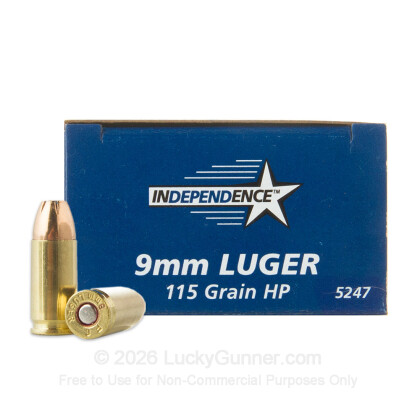 Image 1 of Independence 9mm Luger (9x19) Ammo