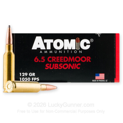 Image 1 of Atomic Ammunition 6mm Creedmoor Ammo