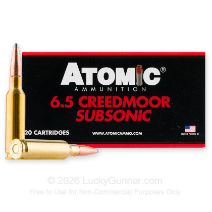 Image 2 of Atomic Ammunition 6mm Creedmoor Ammo