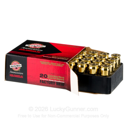 Large image of Premium 45 ACP Ammo For Sale - 185 Grain JHP Ammunition in Stock by Black Hills - 20 Rounds