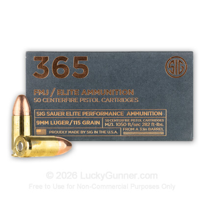 Image 1 of SIG SAUER 9mm Luger (9x19) Ammo