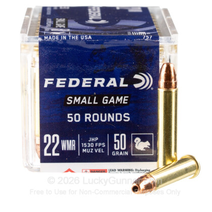 Image 2 of Federal Ammo from Federal Image 2 of Federal .22 Magnum (WMR) Ammo