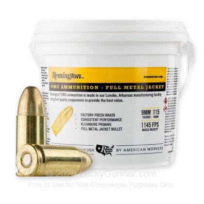 Image 2 of Remington 9mm Luger (9x19) Ammo