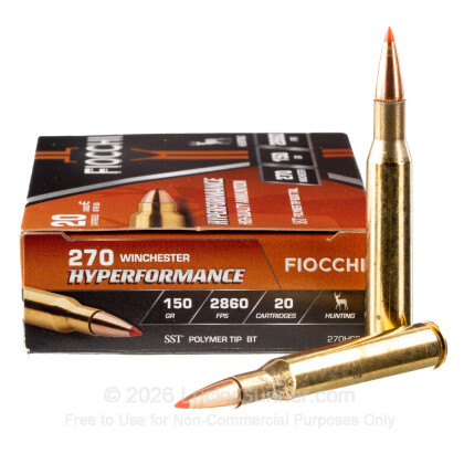 Image 1 of Shop by Popular Brand from Fiocchi Image 1 of Fiocchi .270 Winchester Ammo