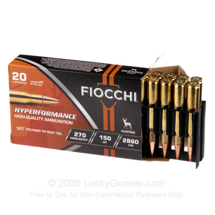 Image 6 of Shop by Popular Brand from Fiocchi Image 6 of Fiocchi .270 Winchester Ammo