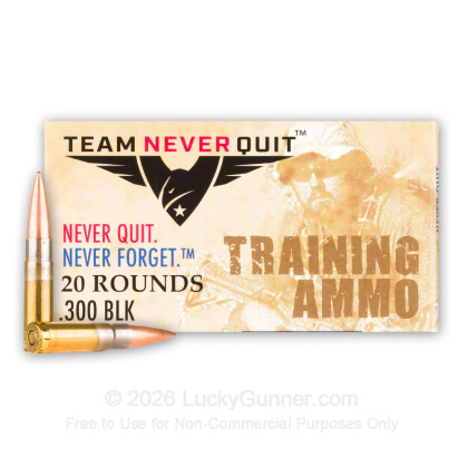 Image 1 of Team Never Quit .300 Blackout Ammo