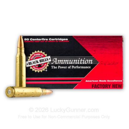 Large image of Premium 223 Rem Ammo For Sale - 55 Grain Barnes TSX Ammunition in Stock by Black Hills - 50 Rounds