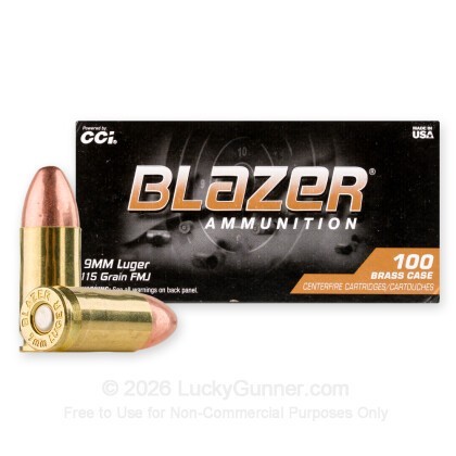 Image 2 of Blazer Brass 9mm Luger (9x19) Ammo