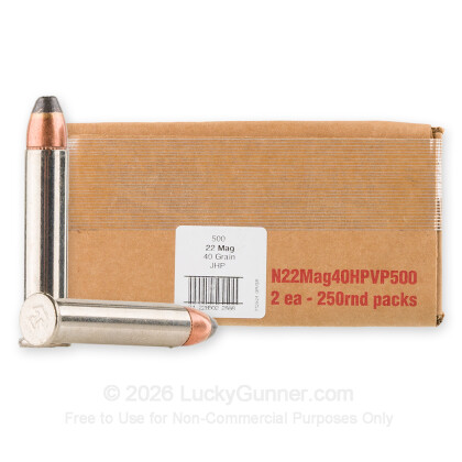 Image 1 of American Quality Ammunition .22 Magnum (WMR) Ammo