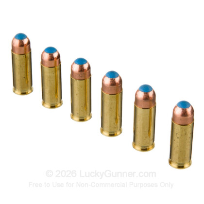 Large image of Premium 38 Super Ammo For Sale - 80 Grain Safety Slug Ammunition in Stock by Glaser Blue - 6 Rounds