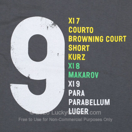 Large image of Lucky Gunner T-Shirt - 9mm