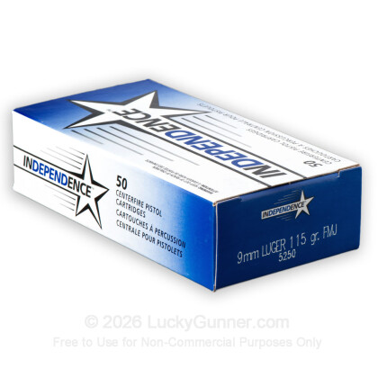 Image 4 of 9mm Ammo from Independence Image 4 of Independence 9mm Luger (9x19) Ammo
