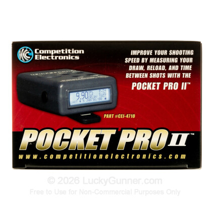 Large image of Premium Shot Timer For Sale - Pocket Pro II in Stock by Competition Electronics - Gray