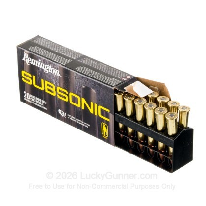 Large image of Remington Subsonic 360 Buckhammer Ammo For Sale - 250 Grain Bonded HP - 200 Rounds