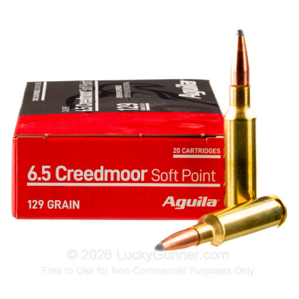 Image 2 of 6.5mm Creedmoor Ammo from Aguila Image 2 of Aguila 6.5mm Creedmoor Ammo