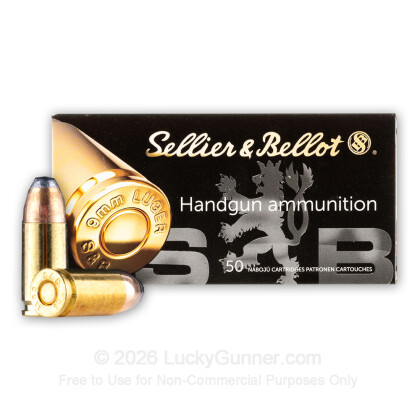 Image 2 of Sellier & Bellot 9mm Luger (9x19) Ammo
