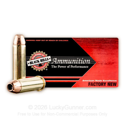 Large image of Cheap 357 Mag Ammo For Sale - 125 Grain JHP Ammunition in Stock by Black Hills Ammunition - 50 Rounds