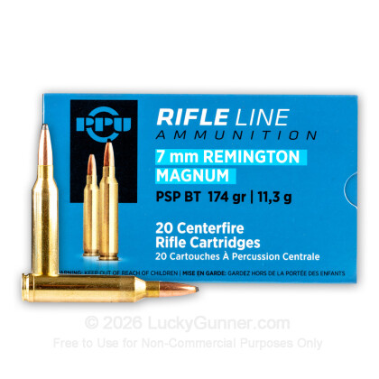 Image 1 of Prvi Partizan 7mm Remington Magnum Ammo