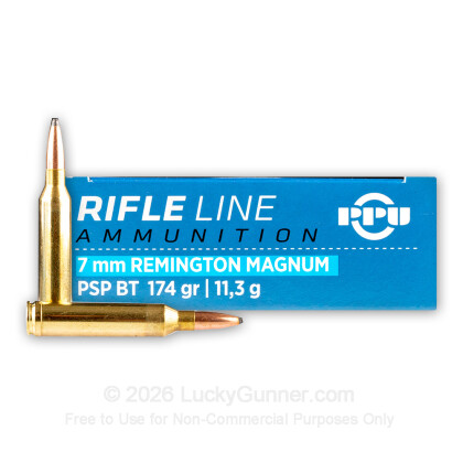Image 2 of Prvi Partizan 7mm Remington Magnum Ammo