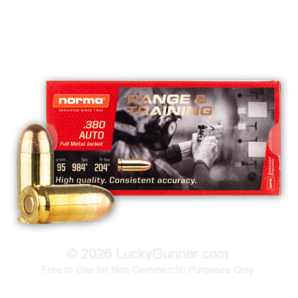 Image 1 of Norma .380 Auto (ACP) Ammo