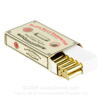 Large image of Premium 38-55 Win Ammo For Sale - 255 Grain LFN Ammunition in Stock by Black Hills Cowboy Action - 20 Rounds