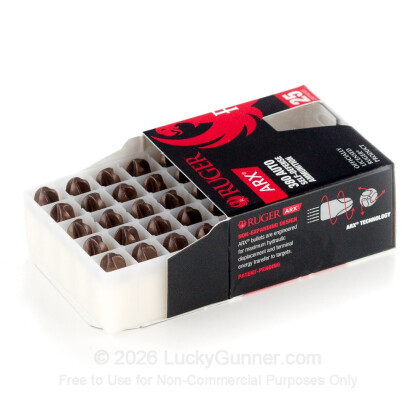 Large image of Premium 380 Auto Ammo For Sale Online - Polycase Ruger 56 Grain ARX - 25 Rounds