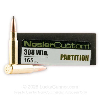 Image 1 of Nosler Ammunition .308 (7.62X51) Ammo