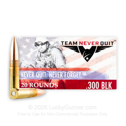 Image 1 of Team Never Quit .300 Blackout Ammo