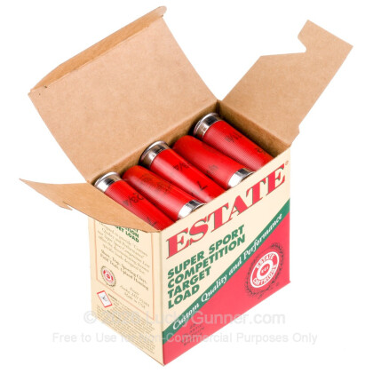 Large image of Bulk 12 Gauge Ammo For Sale - 2-3/4” 1-1/8oz. #7.5 Shot Ammunition in Stock by Estate Super Sport Competition Target - 250 Rounds