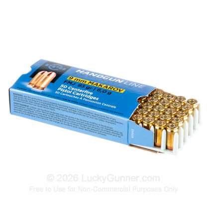 Large image of 9mm Makarov (9x18mm) Luger Ammo For Sale - 93 gr FMJ Prvi Partizan Ammunition For Sale