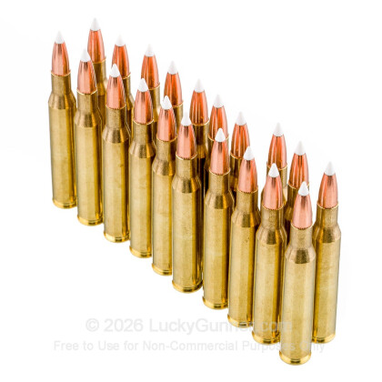 Large image of Premium 270 Ammo For Sale - 130 Grain Accubond Polymer Tip Ammunition in Stock by Nosler Trophy Grade - 20 Rounds