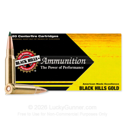Large image of Premium 308 Ammo For Sale - 175 Grain Tipped MatchKing Ammunition in Stock by Black Hills Gold - 20 Rounds