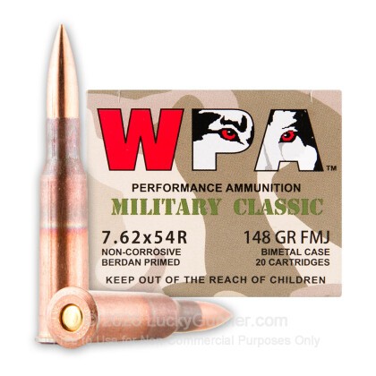 Image 1 of Wolf Ammo from Wolf Image 1 of Wolf 7.62x54r Ammo