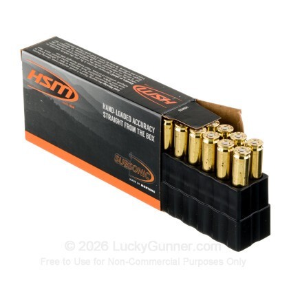 Large image of HSM Subsonic 8.6 Blackout Ammo For Sale - 300 Grain HPBT MatchKing - 20 Rounds