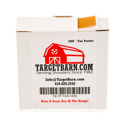 Large image of Bulk Pasters For Sale - Tan Pasters in Stock by Target Barn at Lucky Gunner - 1000 Count
