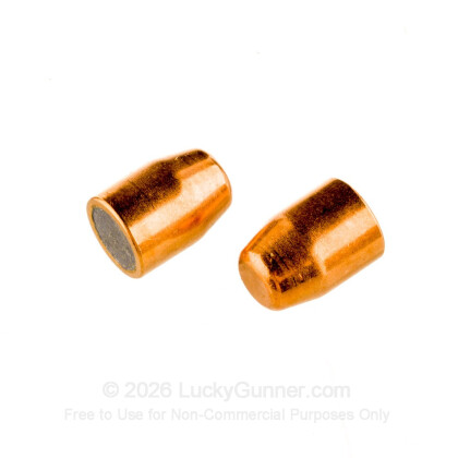 Large image of Premium 40 S&W (.400") Bullets for Sale - 165 Grain FMJ-TC Bullets in Stock by Zero Bullets - 500 Projectiles